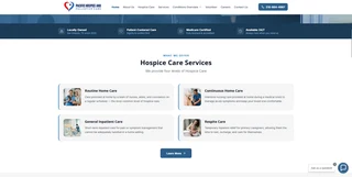 Pacific Hospice & Palliative Care website screenshot